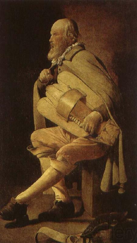 Hans Multscher a 17th century hurdy gurdy player in georges de la tour s le vielleur. Norge oil painting art